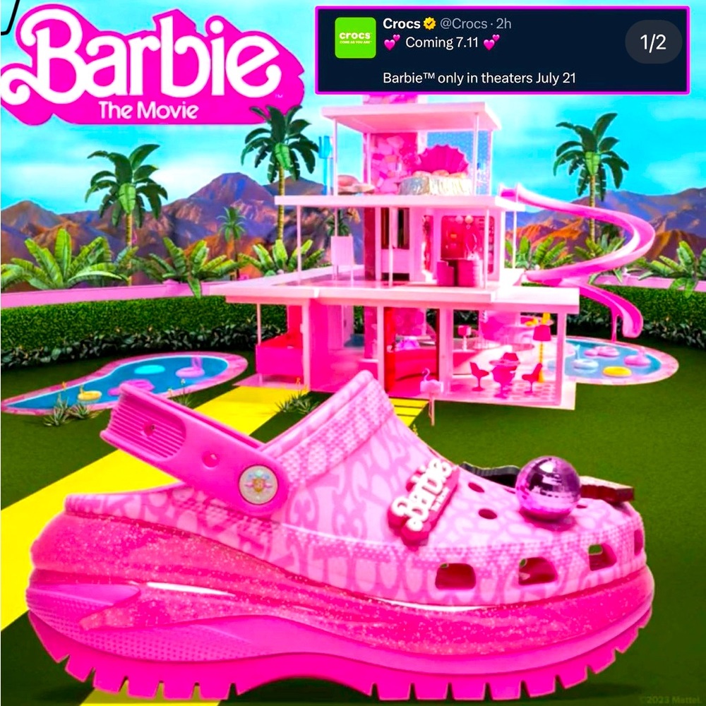 barbie brand new crocs